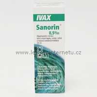 Sanorin 0,05% oční a nosní kapky