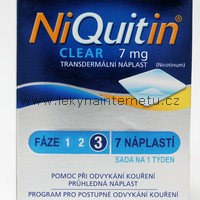 NiQuitin Clear 7 mg - 7 náplastí