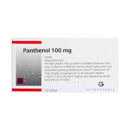 Panthenol Quintesence 100mg tbl.nob.20