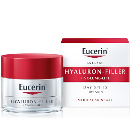 Eucerin Hyaluron-Filler + Volume-Lift denní krém SPF 15 pro suchou pleť 50 ml