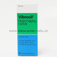 Vibrocil nosní kapky - 15 ml