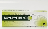 Acylpyrin + C - 12 šumivých tablet