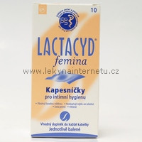 Lactacyd femina kapesníčky - 10 ks