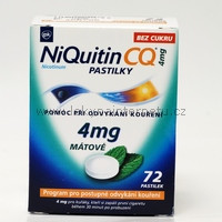 NiQuitin CQ 4 mg pastilky - 72 ks