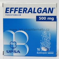Efferalgan 500 mg - 16 šumivých tablet