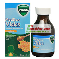 MedDex Vicks sirup na suchý kašel