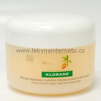 Klorane výživná obnovující maska s mangovým máslem - 150 ml