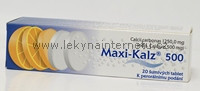Maxi-Kalz 500 - 20 šumivých tablet